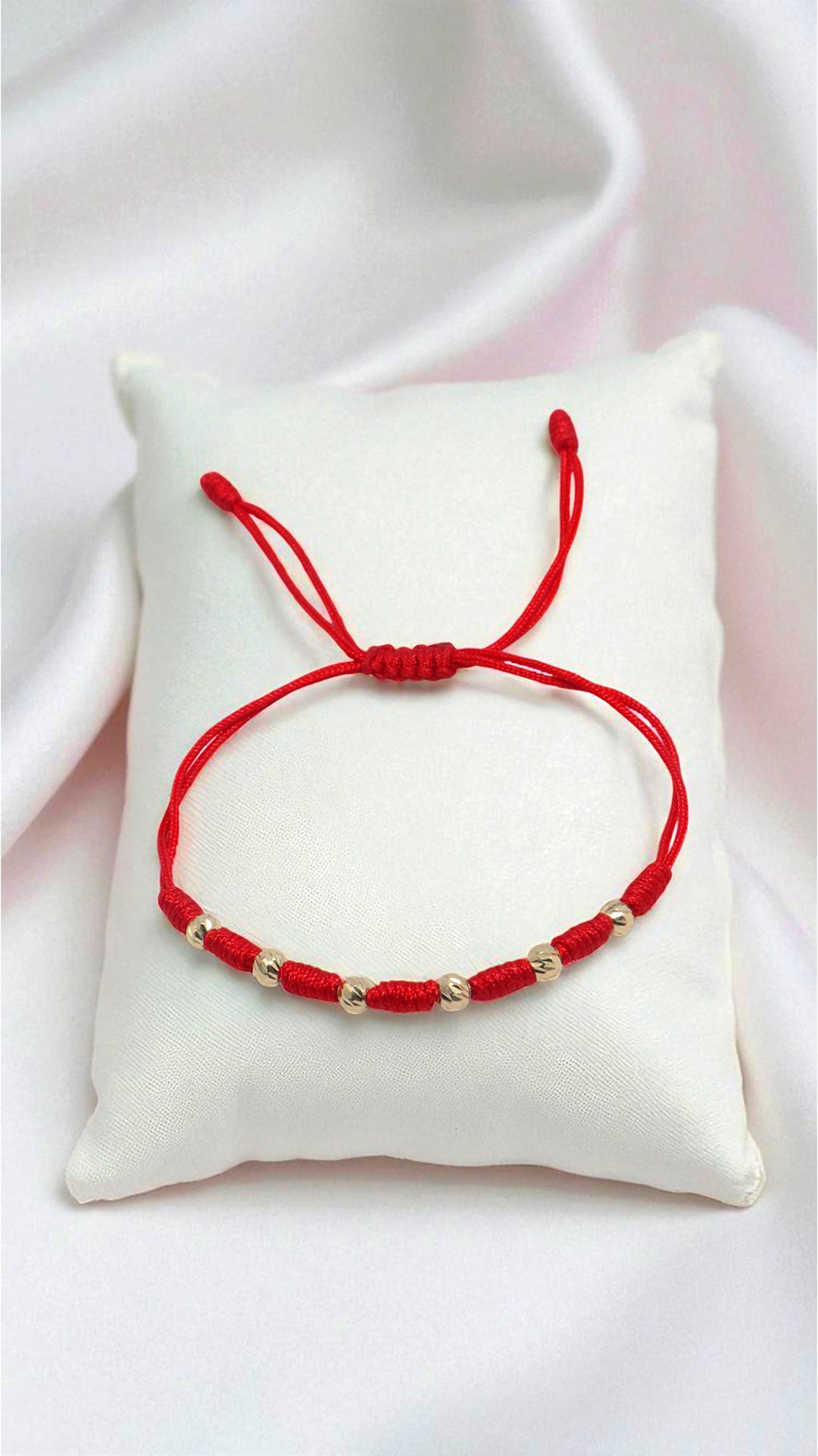PULSERA TEJIDA ROJA / 0,5