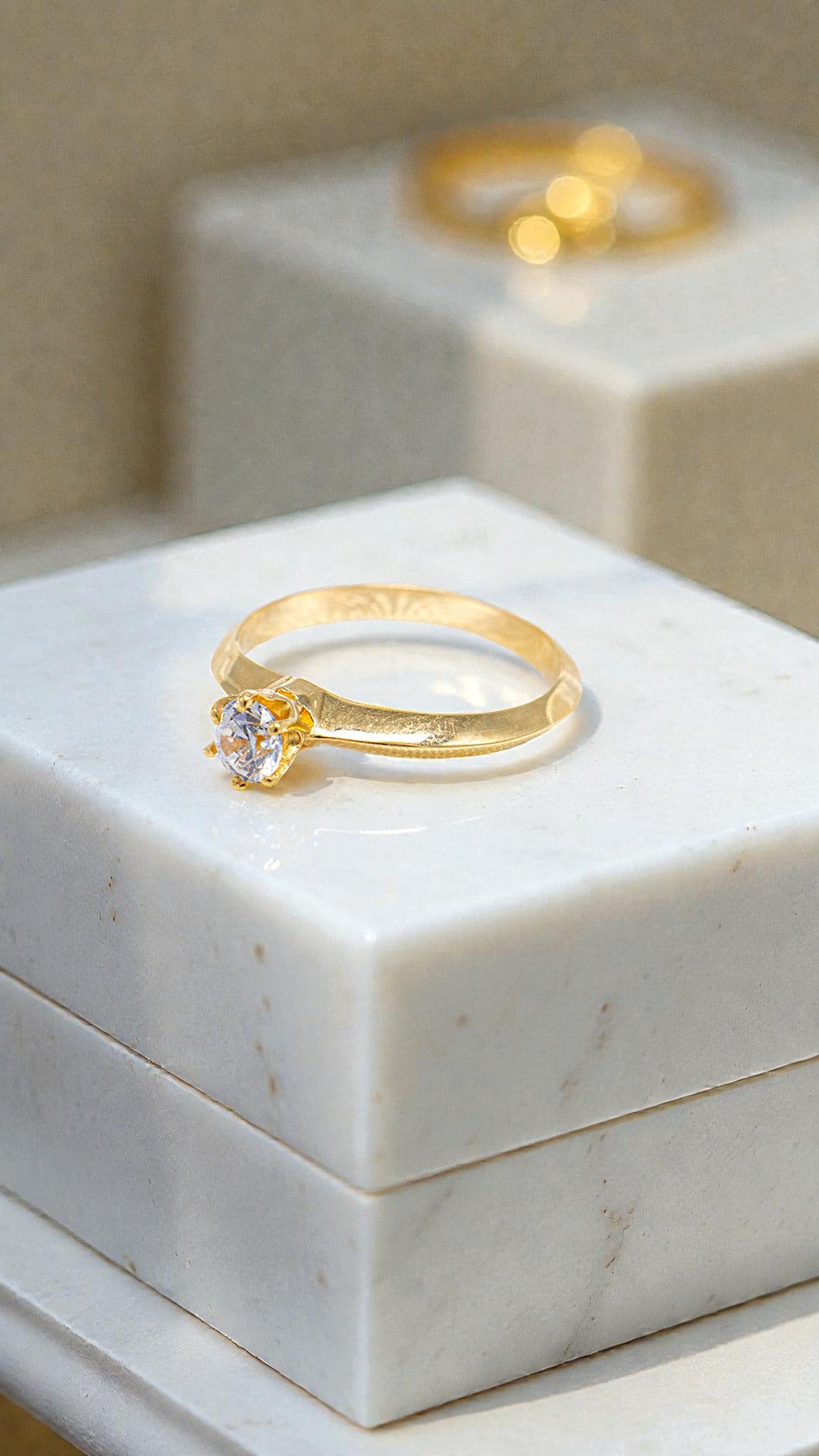 ANILLO PIEDRA BLANCA / 2GR