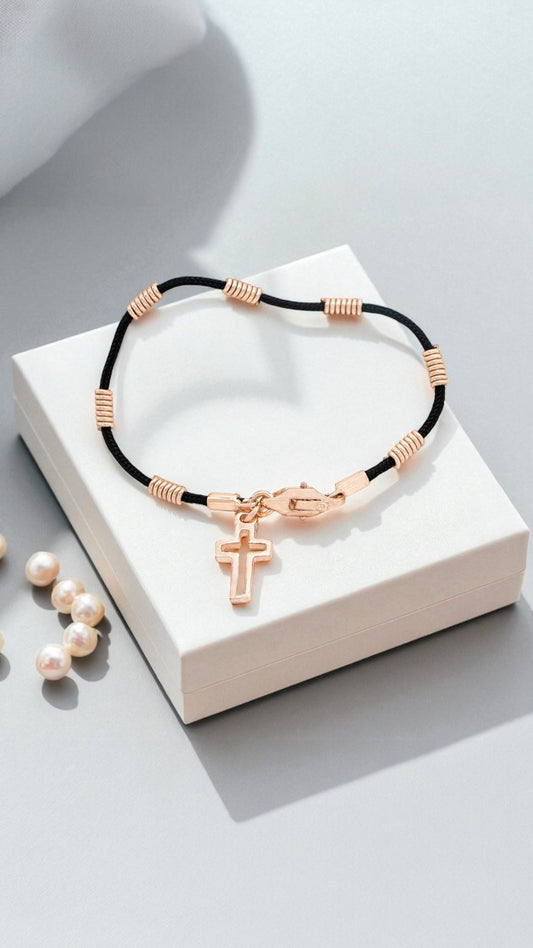 PULSERA NUDOS CON CRUZ / 6,5GR